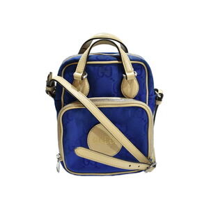 GUCCI Off the Grid Blue GG Leather Shoulder Bag Crossbody